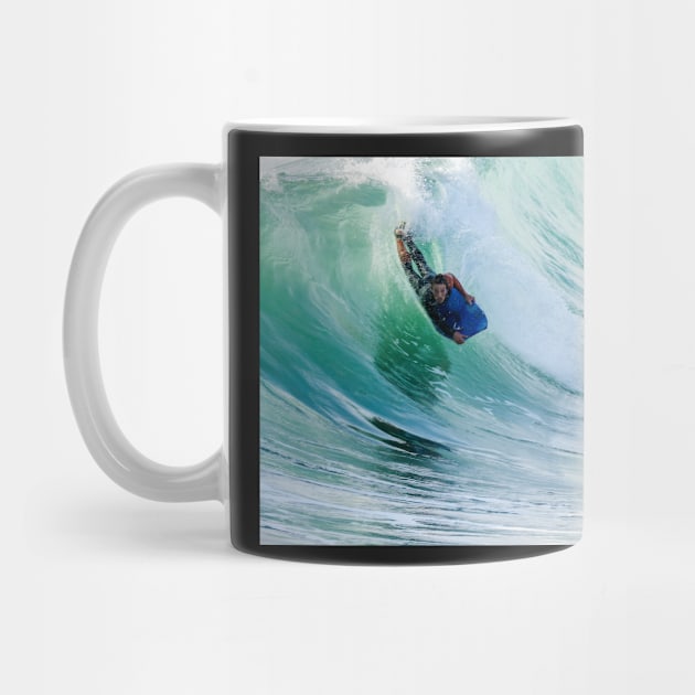 Bodyboarder in action by homydesign